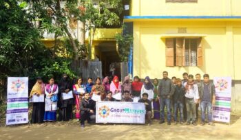 Image of volunteers working together on a community project. Join us and make a difference with GroupMappers' volunteer opportunities.